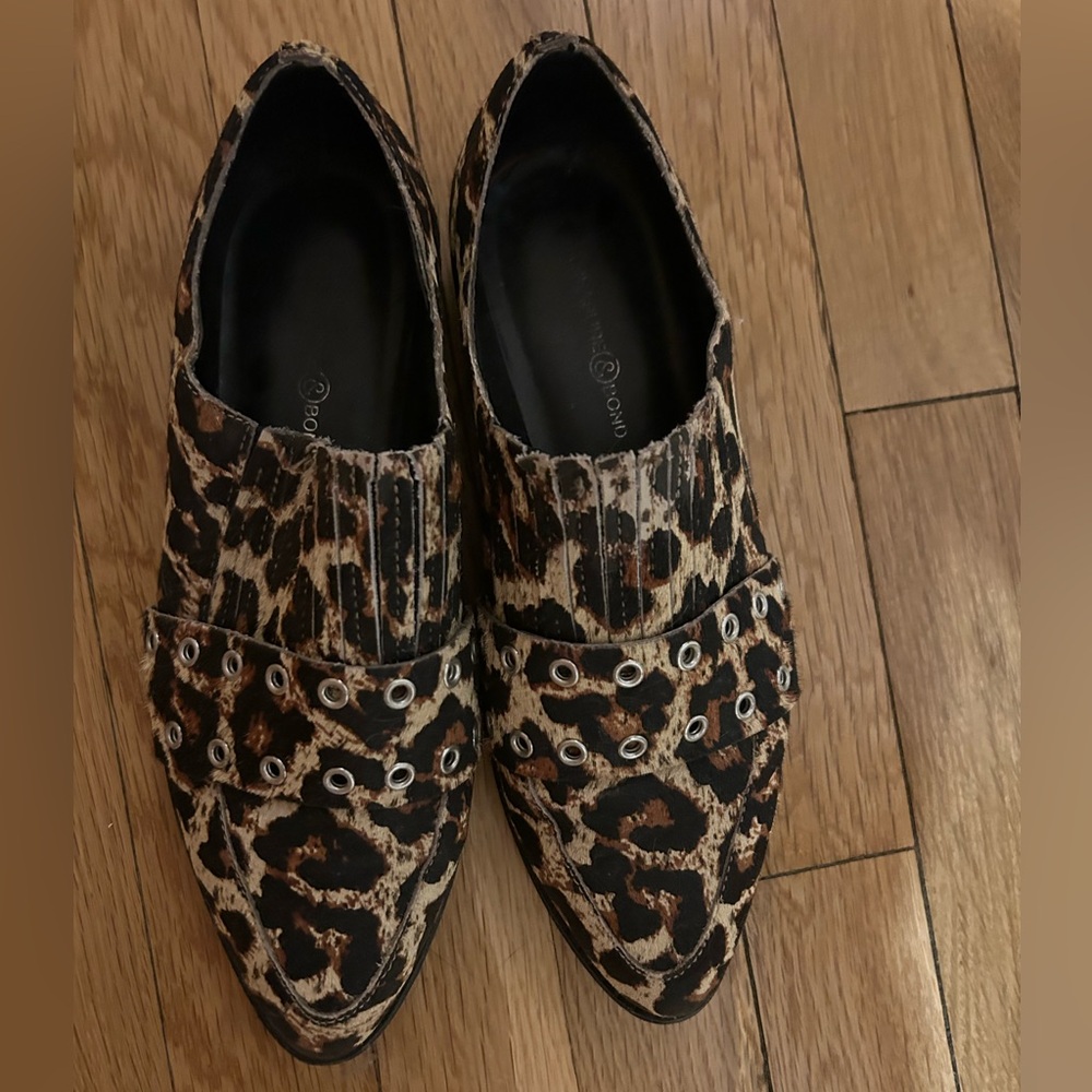 Treasure & Bond Ainsley Leopard Calf Hair Loafers NWOB